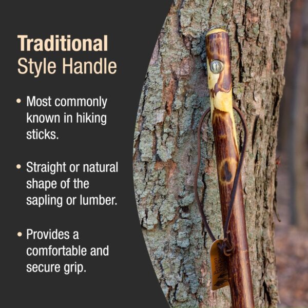 Brazos* Hawthorn Rustic Walking Stick, 58-Inch Height - Image 7