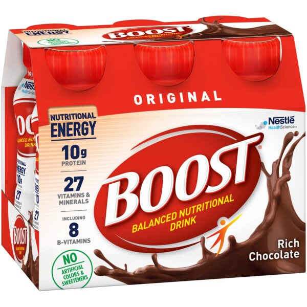 Boost Original Chocolate Nutritional Drink - 8 oz Bottle, Rich in Protein & Vitamins - Image 5