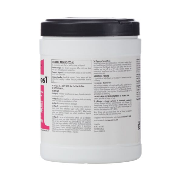 CaviWipes1 Surface Disinfectant Wipes - Alcohol Based, 65-Count, 9 x 12 Inches, McKesson Part No. 13-5150 - Image 3