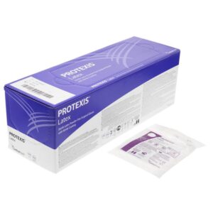 Protexis™ Latex Surgical Gloves Size 6.5 with Nitrile Coating – Light Brown, Sterile, Beaded Cuff