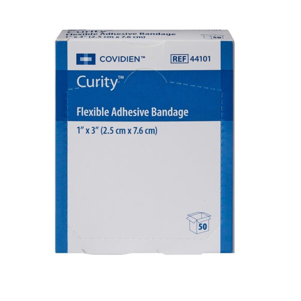 Curity* Tan Adhesive Bandage Strip 1 x 3 Inch for Wound Care - Image 2