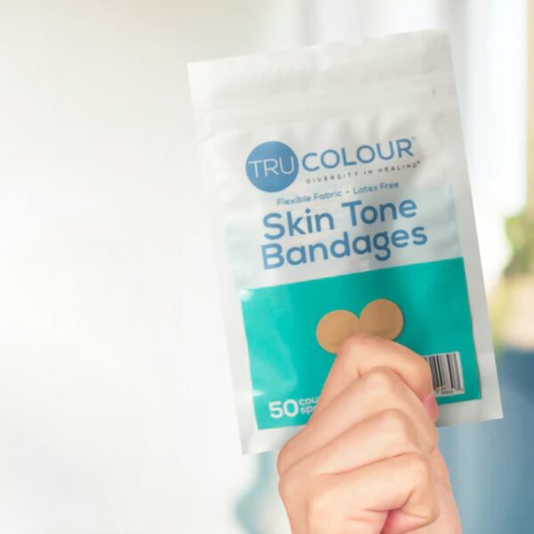 TruColour? Beige Adhesive Spot Bandages - Waterproof Fabric Wraps, 50 Pack - Image 7