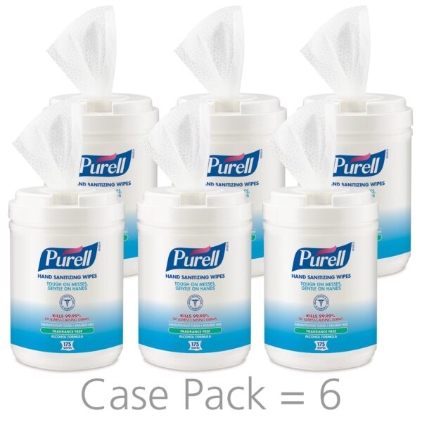 Purell Hand Sanitizing Wipes - Ethyl Alcohol, Unscented, 175 Count Canister - Image 3