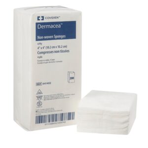 Dermacea* Nonwoven Sponge 4 x 4 Inch 4-Ply for Wound Care