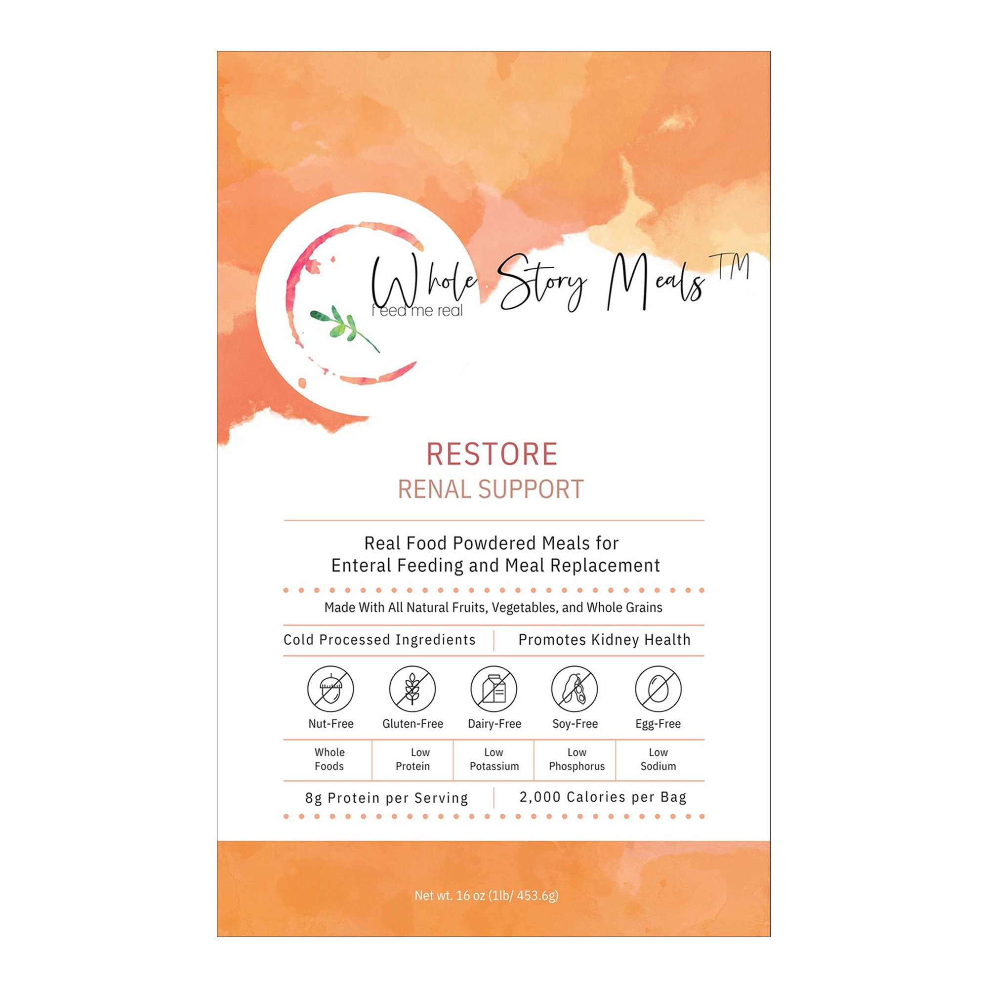 Restore Renal Support Kidney Health Powder Supplement - 16 oz. Pouch