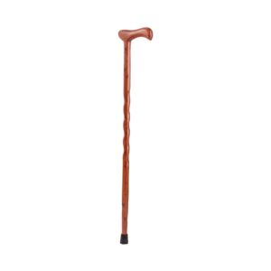 Brazos* Twisted Red Cedar Cane with T-Handle * 37-Inch Mobility Aid