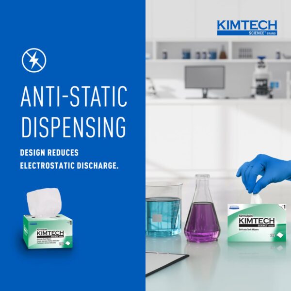 Kimtech Science Kimwipes Delicate Task Wipes, 1-Ply, 8.2 x 4.4 Inches by Kimtech Science (Part No. 34155) - Image 6