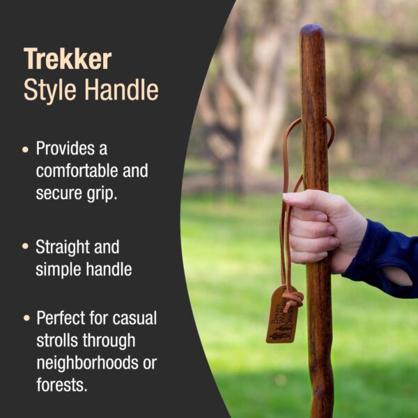 Brazos* Twisted Pine Handcrafted Walking Stick, 55 Inch - Red Sweet Gum with Wood Handle - Image 6