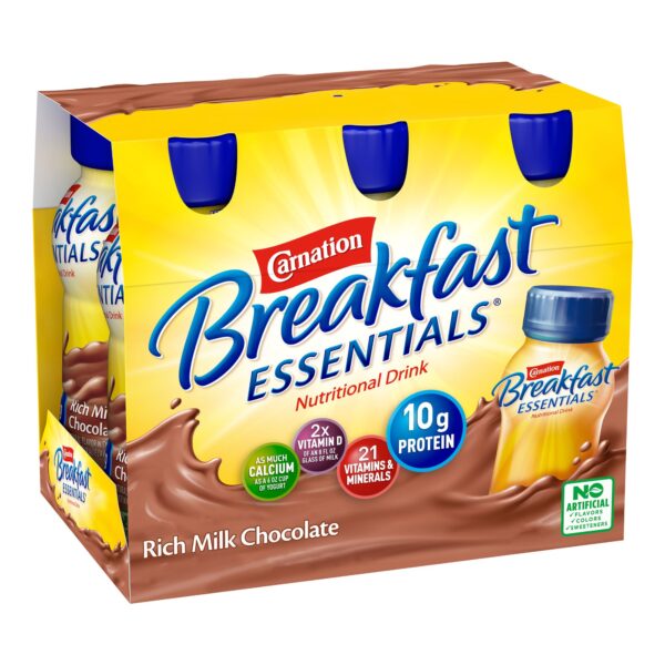 Carnation Breakfast Essentials? Chocolate Nutritional Drink - 8 oz Bottle, Milk Chocolate Flavor, Pack of 24 - Image 6