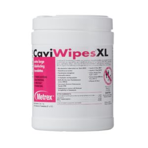 Metrex CaviWipes Surface Disinfectant Alcohol-Based Wipes, 9 x 12 Inch - 66 Count Canister