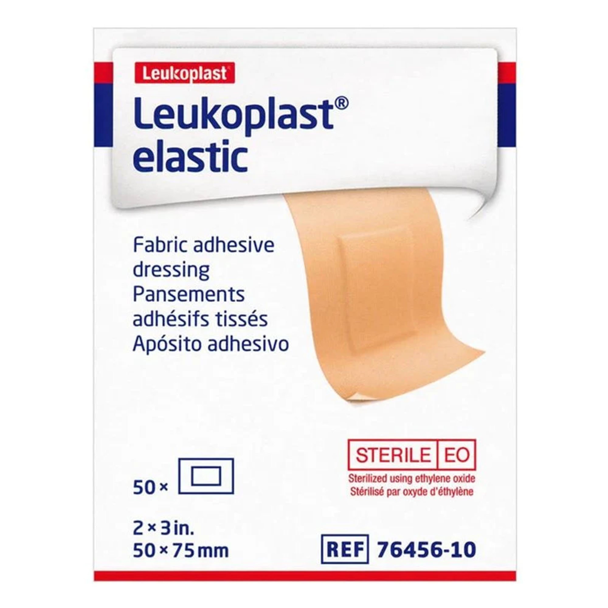 Leukoplast? Elastic Adhesive Strip, 2 x 3 Inch by Leukoplast * Flexible Sterile Wound Bandage for Minor Injuries