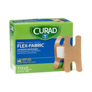 Comfort Cloth? Knuckle Tan Adhesive Bandage 1-1/2 x 3 Inches for Durable Wound Protection