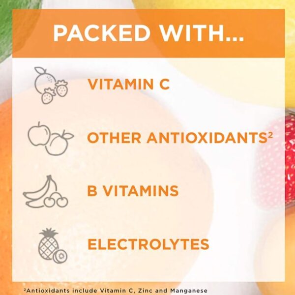 Emergen-C Vitamin C Daily Immune Support Drink Mix - Super Orange Flavor, 30 Packets - Image 2