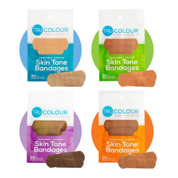 Tru-Colour? Multi-Tone Waterproof Adhesive Bandages 1 x 3 Inch (120 Pack) - Image 3