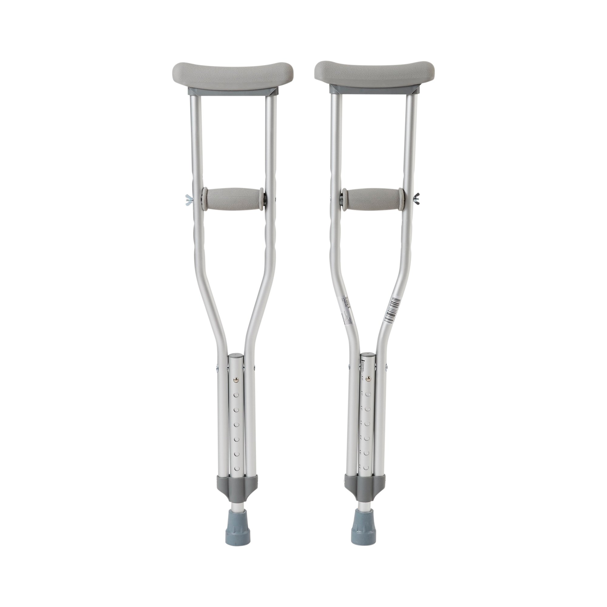 McKesson Pediatric Aluminum Underarm Crutches 31-40 Inches for Children 4 to 4.5 Feet Tall