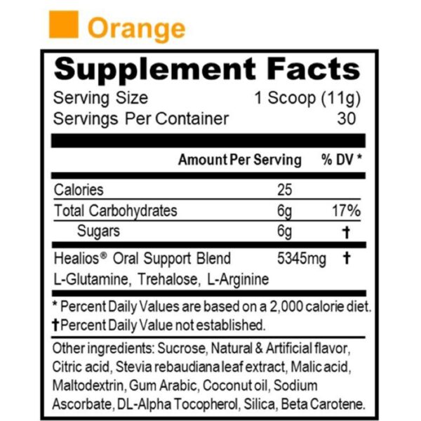 Healios Oral Health and Dietary Supplement Powder * Supports Mouth Sore Healing, 11.64 oz - Image 6