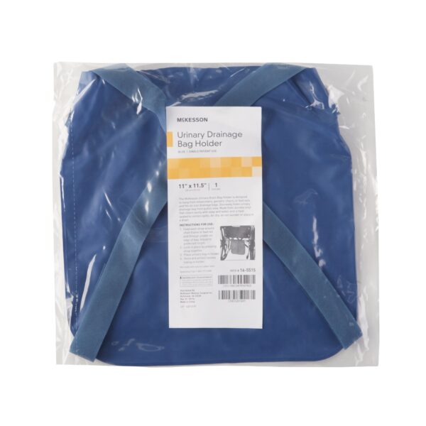 McKesson Urinary Bag Drainage Holder with Adjustable Straps * Dark Blue - Image 3