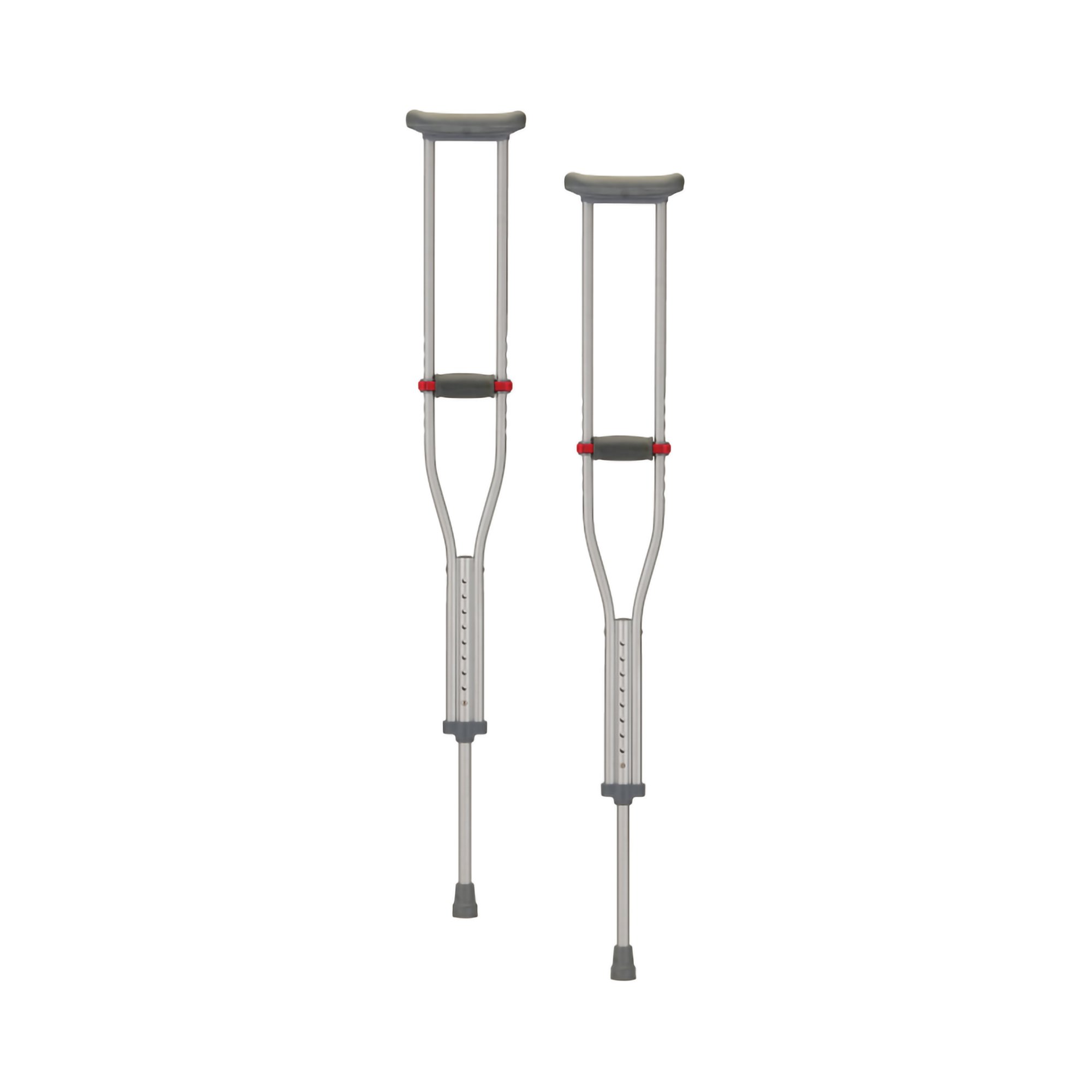 Quick Adjust Aluminum Underarm Crutches for Adults, 5'2" * 5'10" Height Range