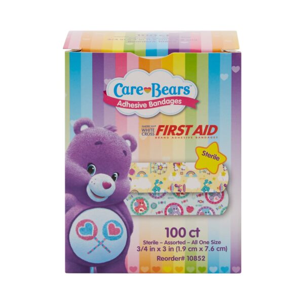 Stat Strip American White Cross Care Bears Kids Design Adhesive Bandages 3/4 x 3 Inches - Image 4