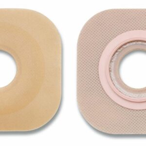 New Image™ Flextend™ Flat Ostomy Barrier with 1½ Inch Opening and Floating Flange – 57 mm, Hydrocolloid, Precut Design