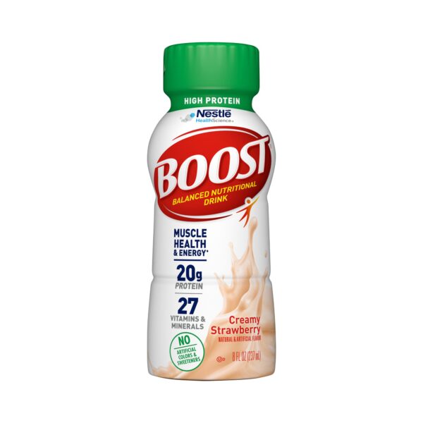 Boost High Protein Strawberry Nutritional Drink - 8 oz. Bottle | McKesson 1212734_CS - Image 4