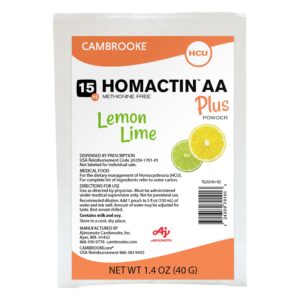 Homactin AA Plus Lemon Lime Oral Supplement Pack of 30 by Homactin