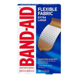 Band-Aid? Flexible Fabric Adhesive Strip, 1-3/4 x 4 Inch - Sterile Wound Care Bandages by Johnson & Johnson