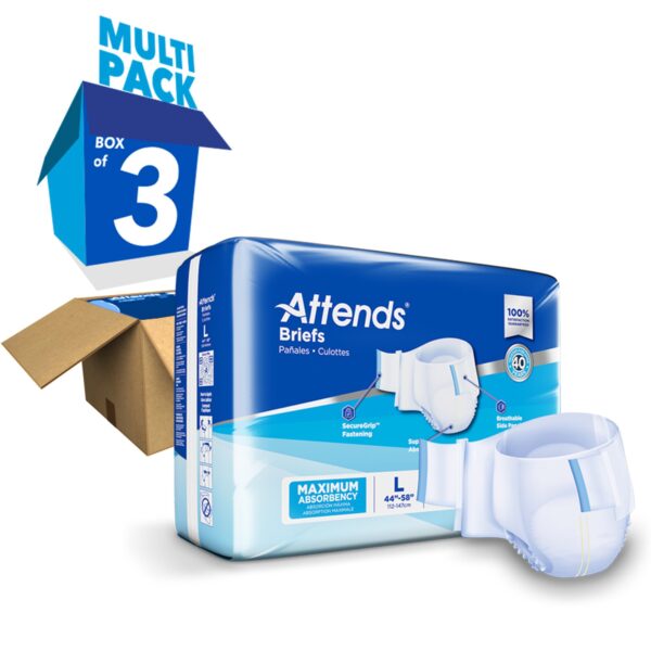 Attends® Large Heavy Absorbency Disposable Incontinence Briefs for Adults - Image 8