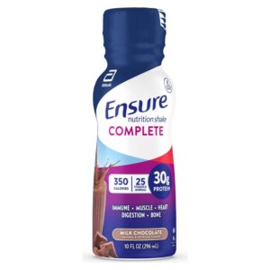 Ensure Complete Chocolate Nutrition Shake * 10 oz Bottle, Complete Meal Replacement and Supplement