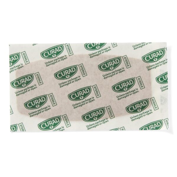 Curad? Flex-Fabric Tan Adhesive Strip 2 x 4 Inch - Sterile, Latex-Free Wound Bandage - Image 2