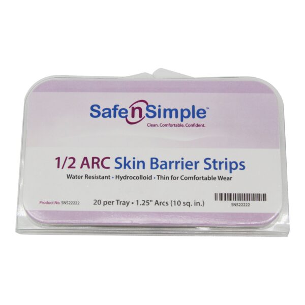 Safe N Simple Skin Barrier Arc - 1 Inch Waterproof Hydrocolloid Strips, Skin Friendly & Water Resistant - Image 3