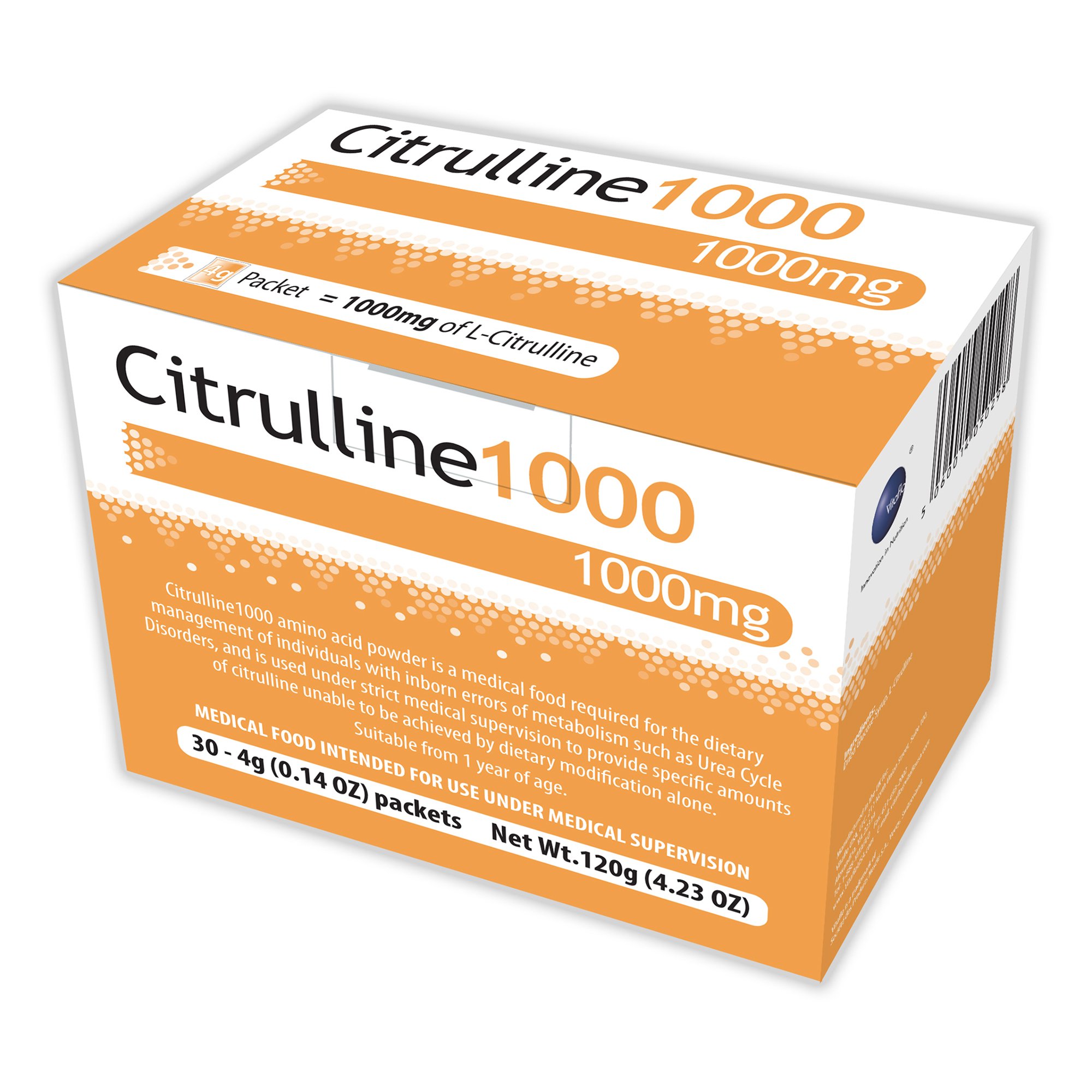 Citrulline1000 Medical Food for Urea Cycle Disorder by Citrulline1000 - 1000mg L-Citrulline per Packet