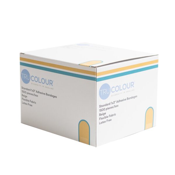 TruColour? Beige Adhesive Strip Bandages, 1 x 3 Inch - Sterile Fabric Wound Care for Minor Injuries - Image 8