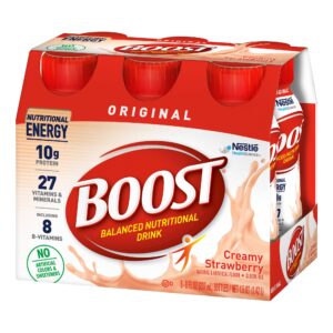 Boost Original Strawberry Nutritional Drink - 8 oz Bottle | Protein & Bone Support