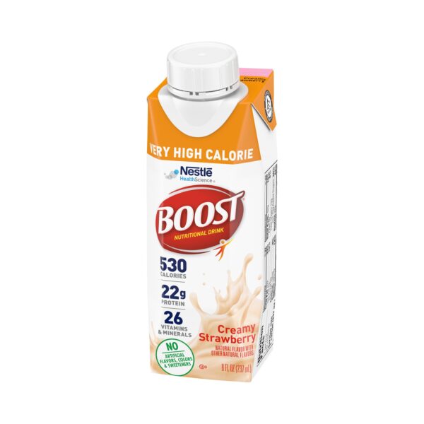 Boost? Very High Calorie Strawberry Nutritional Drink, 8 oz - High Calorie Oral Supplement for Adults - Image 3