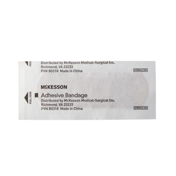 McKesson Tan Adhesive Bandage Strip 1 x 3 Inch - Sterile, Nonstick, Latex-Free Medical Wound Cover - Image 3