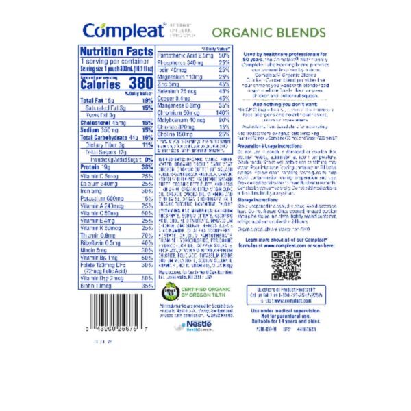 Compleat? Organic Blends Chicken-Garden Liquid Meal Replacement 10.1 oz Pouch - Image 3