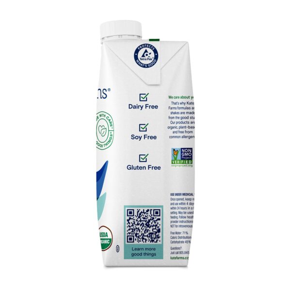 Kate Farms Standard 1.4 Vanilla High-Calorie Liquid Nutrition Formula - 11 oz Carton - Image 5