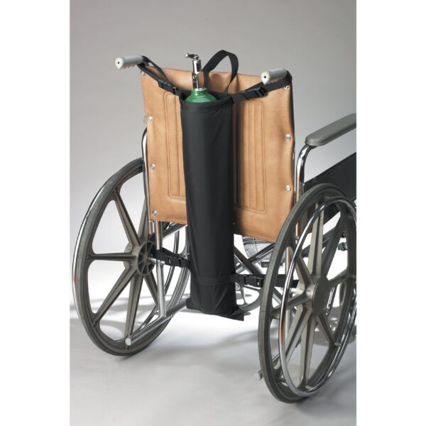 SkiL-Care* Oxygen Cylinder Holder for Wheelchairs * Adjustable, Easy Carry Handle - Image 3