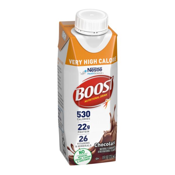 Boost? Very High Calorie Chocolate Nutritional Drink - 8 oz Reclosable Carton - Image 2