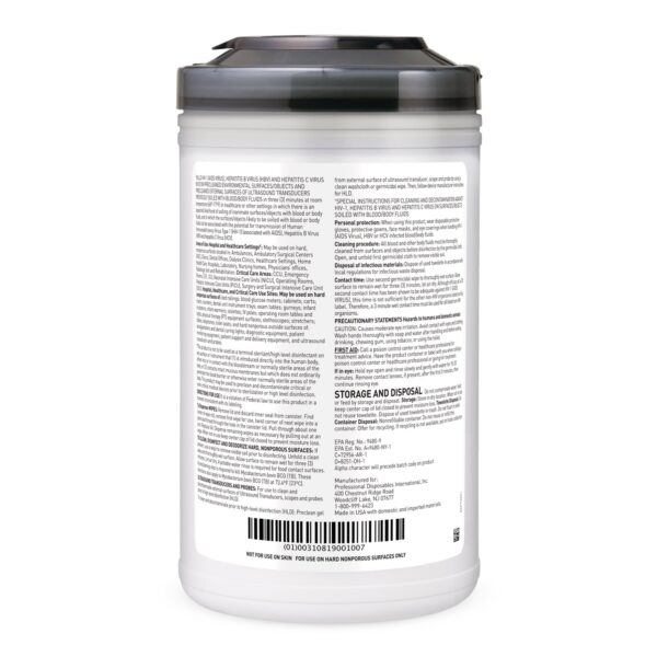 Sani-Cloth AF3 Germicidal Extra Large Disinfectant Wipes - 75 Count - Image 2