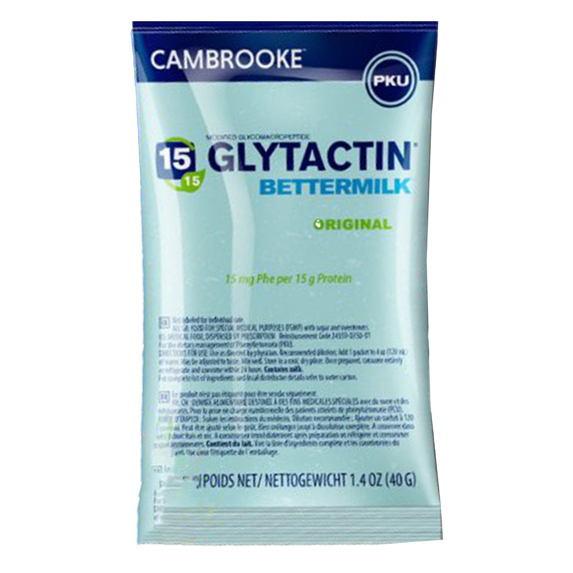 Glytactin BetterMilk PKU Oral Supplement Powder - 1.4 oz Individual Pack, 30 Count