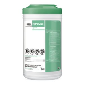 Sani-HyPerCide® Extra Large Germicidal Disinfectant Wipes, 65 Count Canister
