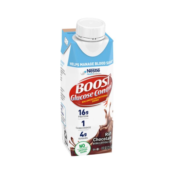 Boost Glucose Control Chocolate Nutritional Drink - 8 oz. Carton - Image 5