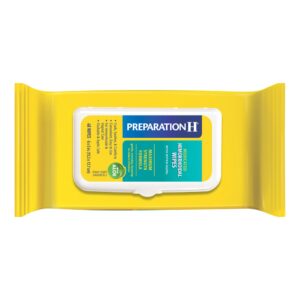 Preparation H Medicated Hemorrhoidal Wipes Max Strength with Witch Hazel & Aloe - 48 Count Refill Pack