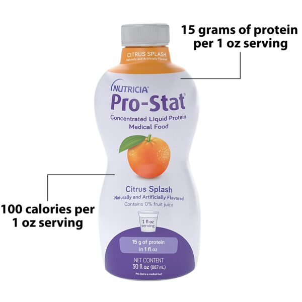 Pro-Stat? Citrus Splash Concentrated Liquid Protein - 30 oz Bottle for Wound Healing and Nutrition Support - Image 3