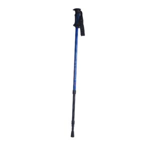 Alex Orthopedic MP-80022 Telescopic Hiker Adjustable Cane with Contoured Plastic Grip, Blue