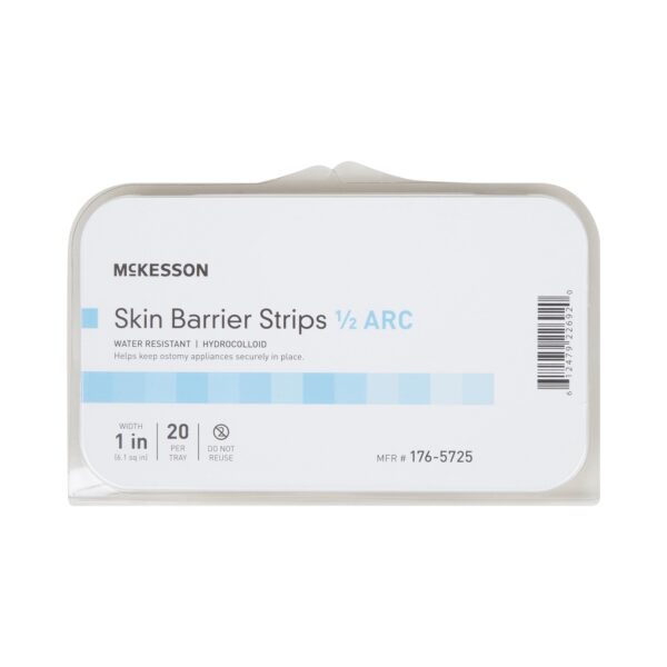 McKesson Skin Barrier Half-Arc Strip – Secure Ostomy Pouching with Water-Resistant Adhesive - Image 2