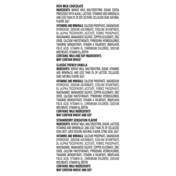 Carnation Breakfast Essentials? Nutritional Drink Variety Pack by Nestle * Chocolate, Vanilla & Strawberry Flavors, 1.26 oz. Packets for On-the-Go Nutrition and Muscle Support - Image 3