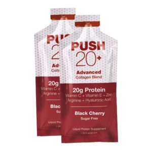 Push 20+ Black Cherry Protein Oral Supplement - 1.25 oz. Packets - 60 Count